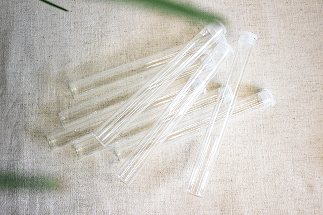 Tube en verre pour vanille